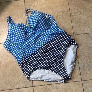 Draper James 💜 Lands End Swimsuit 26W